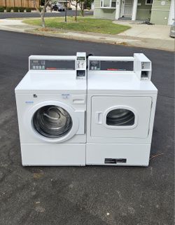 Speed Queen Coin Operated Commercial Washer And GAS dryer 