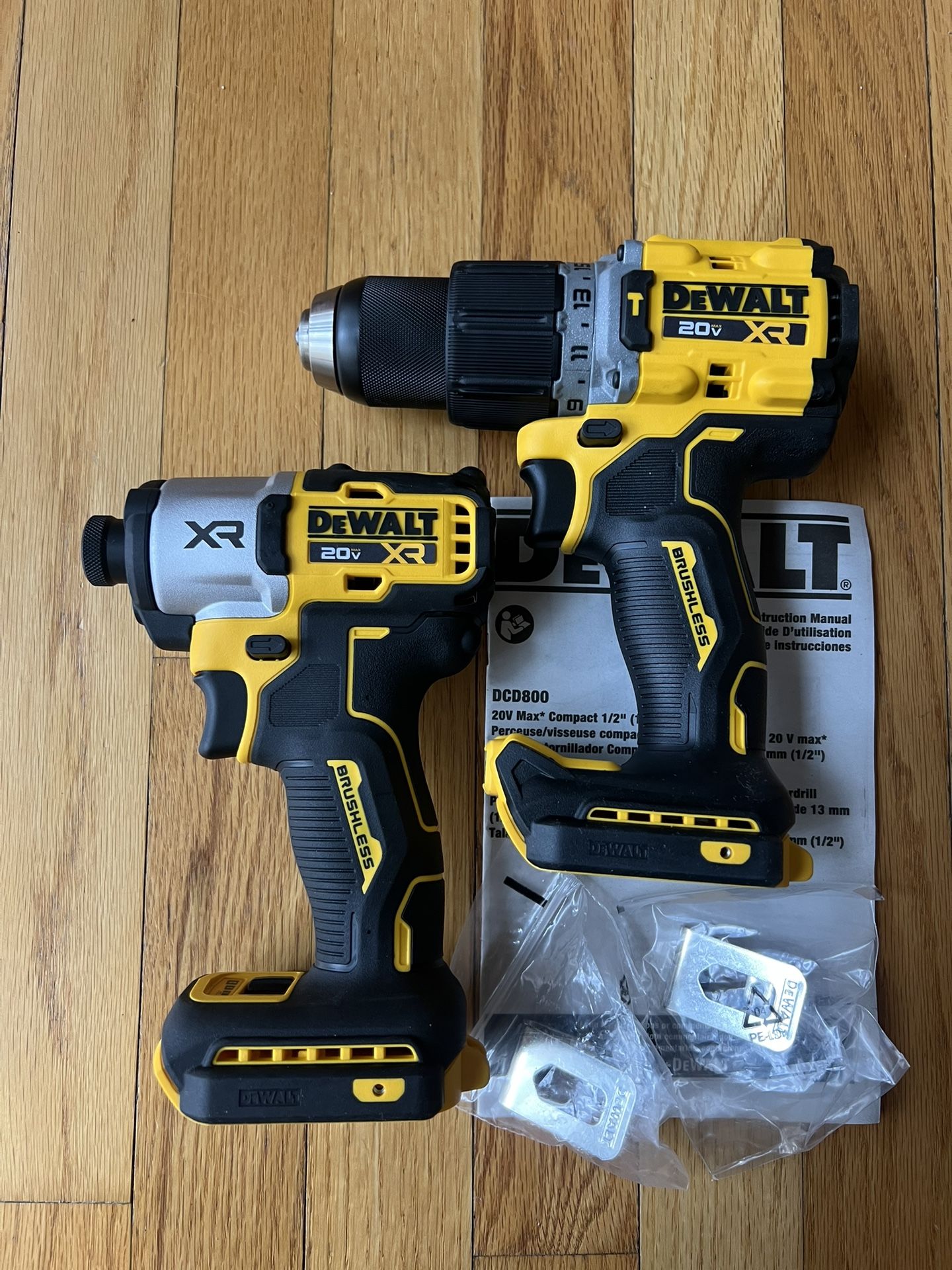 Dewalt 20V DCF845 XR 3-speed Impact Driver and 1/2” DCD805 Hammer drill (Tool Only)