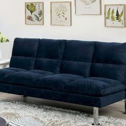 Brand New Navy Blue Futon Sofa Sleeper 