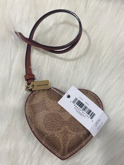 Coach Heart-Shaped purse charm