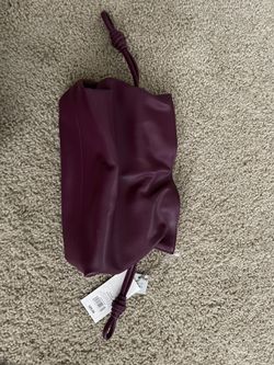 A New Day Soft Burgundy Clutch No Crossbody Strap