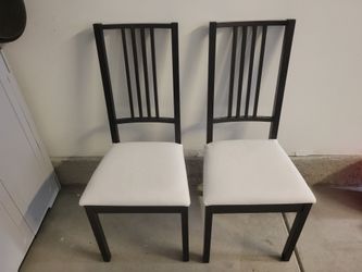 Wooden dining chairs
