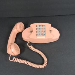 Princess Touch-Tone PINK Western Electric Bell System Phone Untested
