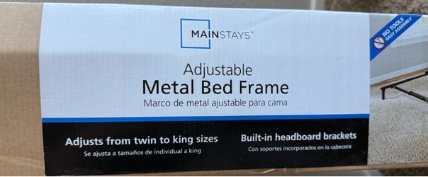 Mainstays Adjustable Metal Bed Frame