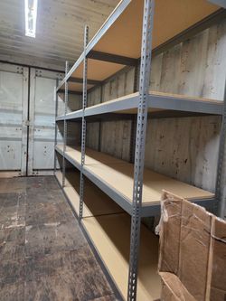 Container Shed Storage Room Boltless Shelving Racks 48x24 Heavy Duty Stronger Than Homedepot Lowes Costco And Ivar Systems Shelves Delivery Available