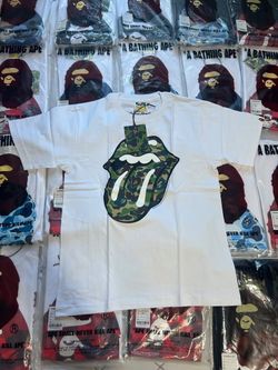 BAPE x Rolling Stones Camo Graphic T-Shirt