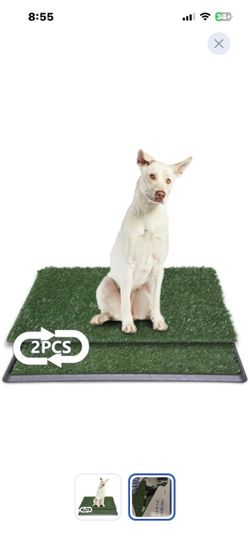 “New”(2)Large Dog Grass Pad &Potty Tray(30x20”) – 2 Pack