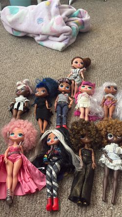 lol doll and Barbies