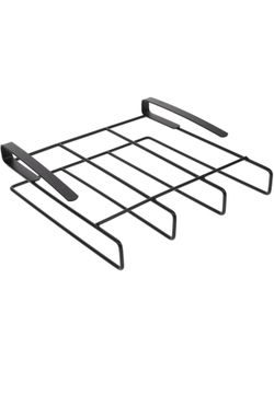 Housoutil Under Cabinet Cutting Board Holder, Stainless Steel Hanging Cutting Board Holder, Under Shelf Storage Stand for Pot Lids, And Utensils