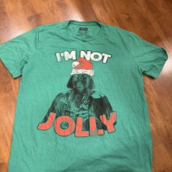 Mens Star Wars I’m Not Jolly Christmas Tshirt Shipping Available 