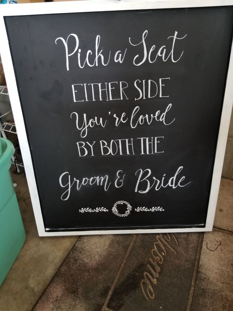 Wedding sign
