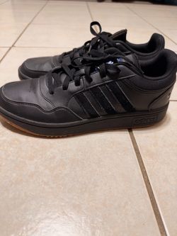 Adidas black hoops 3.0 low