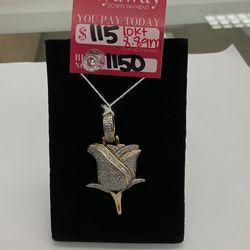 10kt Rose Pendant
