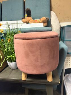 Pending for heather-Free pink storage ottoman