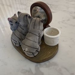 Cat Lovers Candle Holder