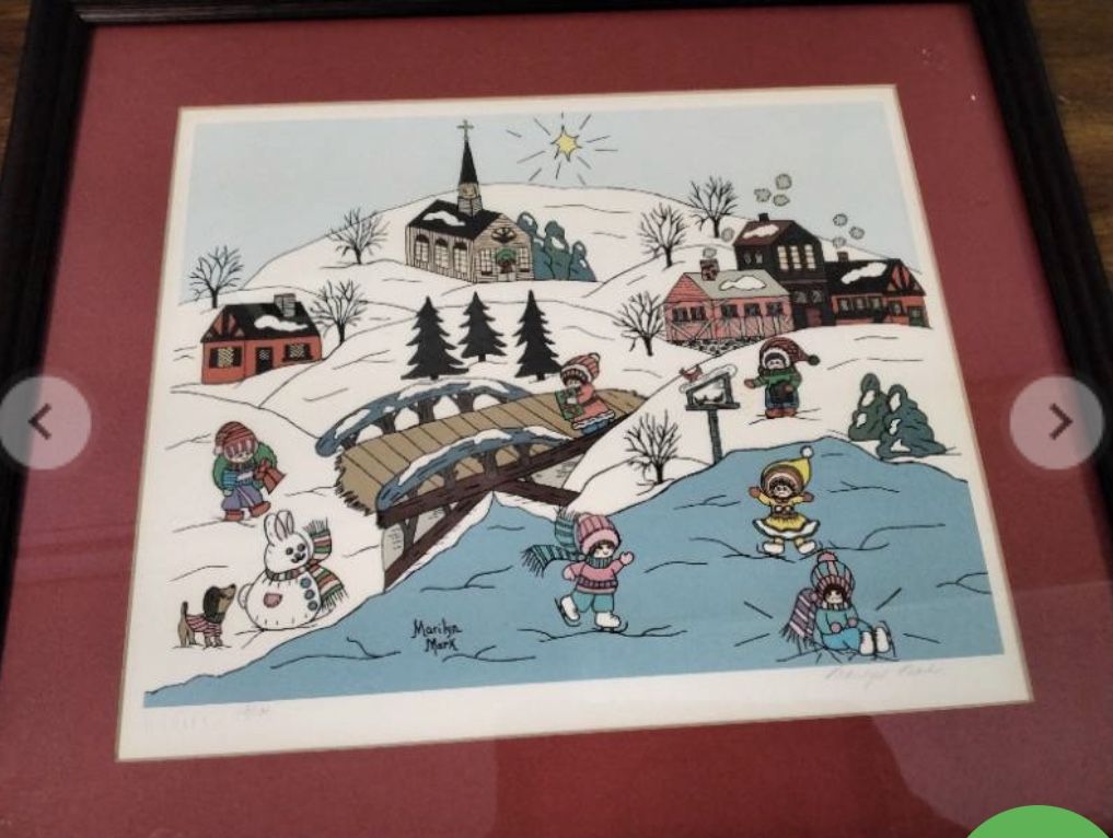 Rare painting-numbered and signed by art