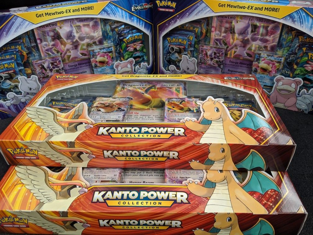 Lot of 4: Kanto Power Collection Boxes Dragonite/Pidgeot & Mewtwo/Slowbro