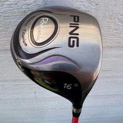 Ladies Ping Rhapsody Driver 16° Graphite Design Pershing Shaft