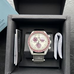 OMEGA X SpeedMaster Mission To Pluto Bioceramic Swatch With Box