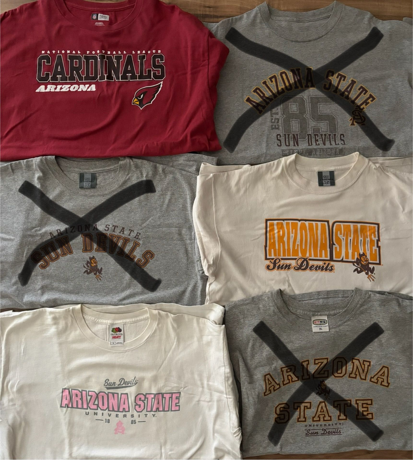 Arizona State University Sun Devils & Cardinals T-Shirt
