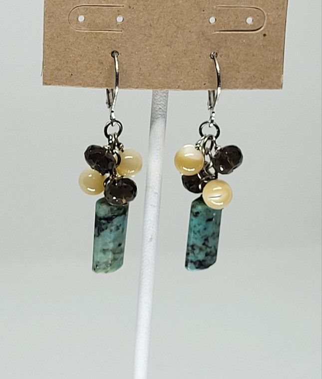 African turquoise Earrings