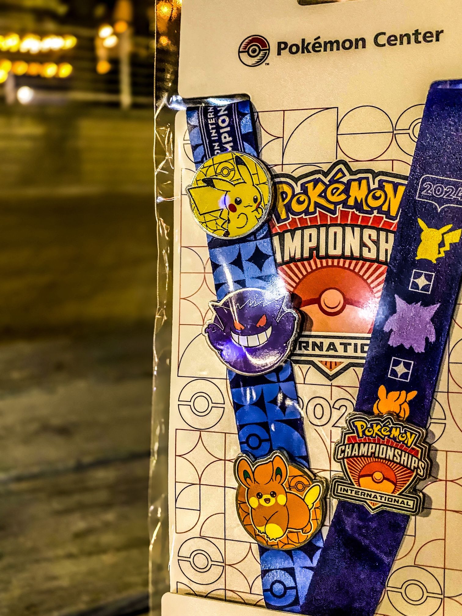 NAIC 2024 Pokemon Center Exclusive Lanyard and Pins