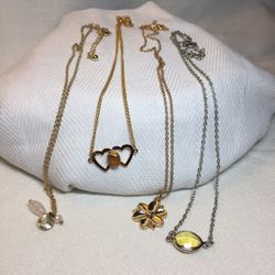 Dainty Chain Pendant Necklaces 