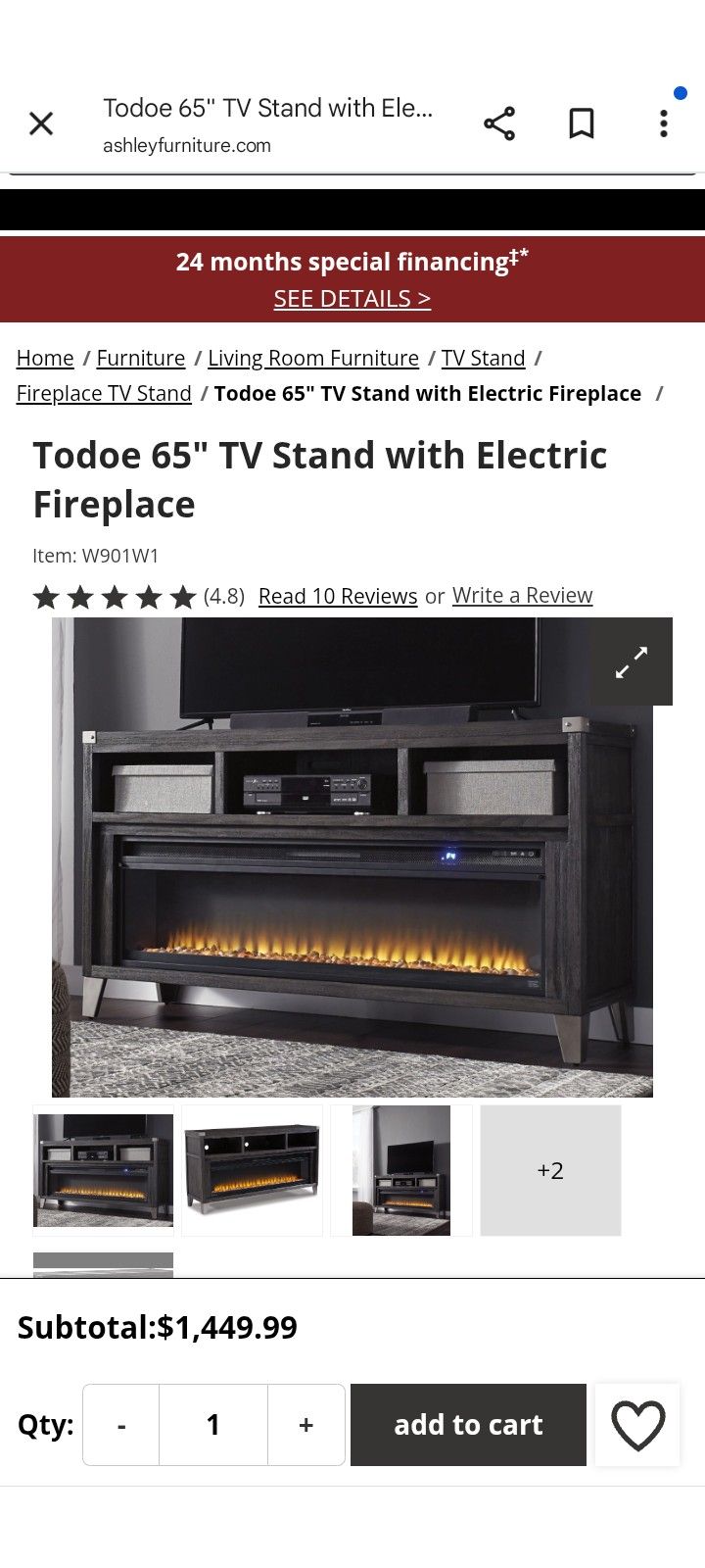 Fireplace TV Stand