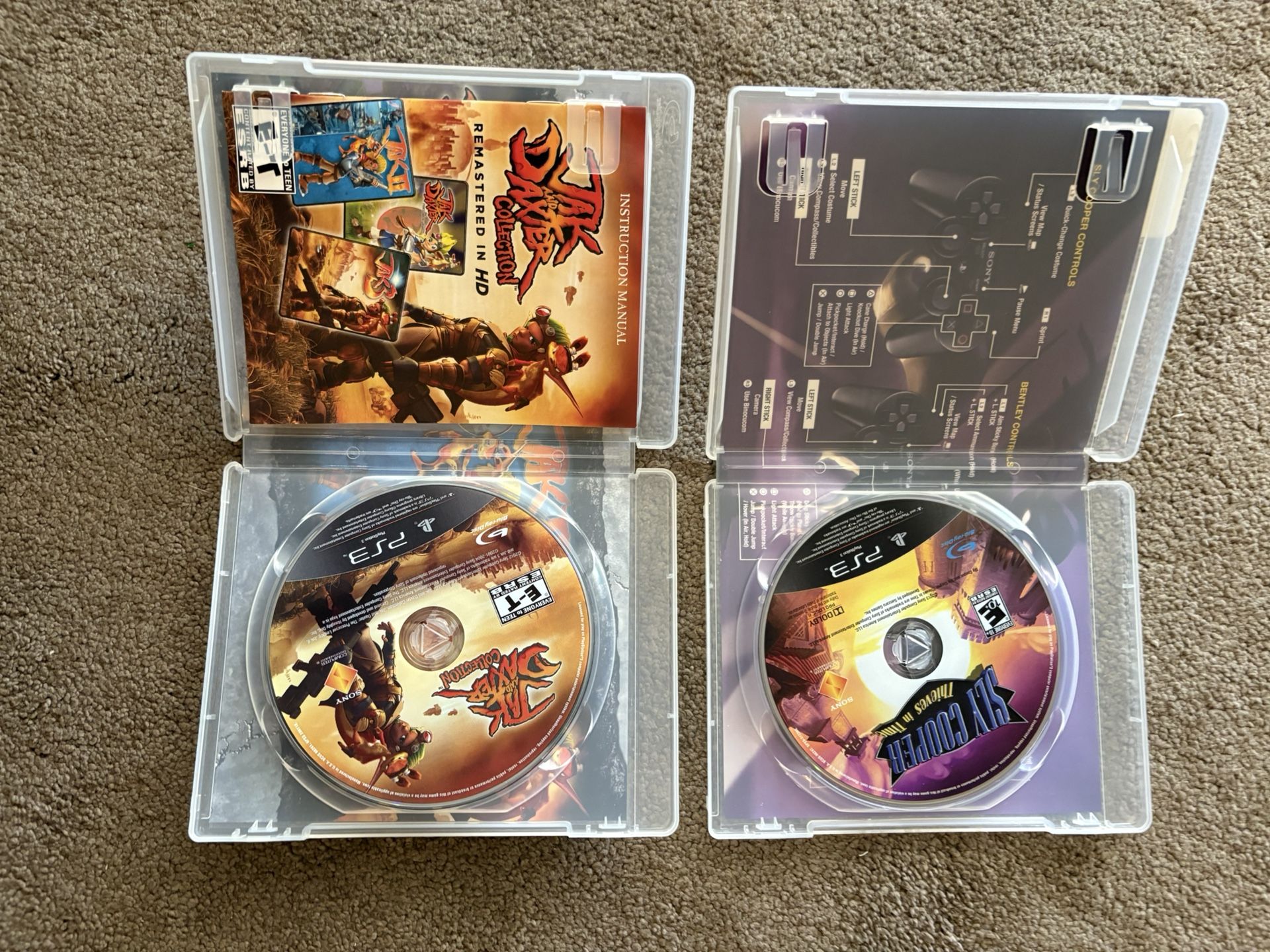 PS3 Video Games Jack & Daxter & Sly Cooper