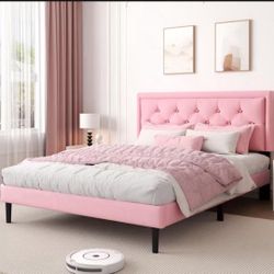Pink Bed Frame Queen