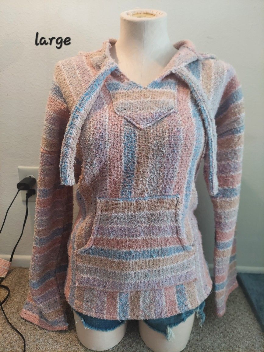 Poncho Sweater Womens L