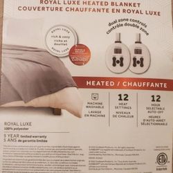Heated Blanket  Queen Size Sunbeam Royal Luxe
