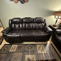 Leather Sofa 
