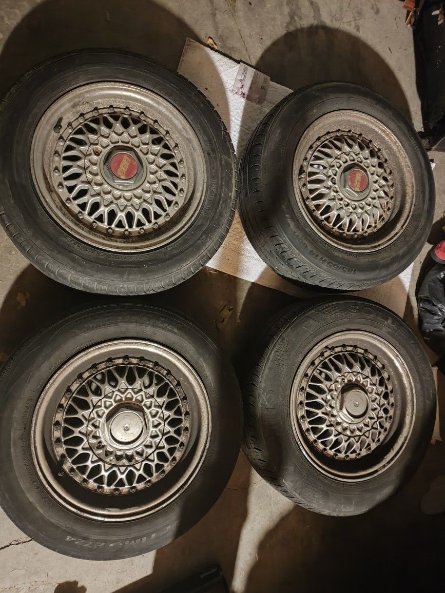 Jdm 🔥 Euro BBS Reps 4x100 4x114 14" 4 Lug Toyota Honda Nissan Vw Corolla Civic 240sx