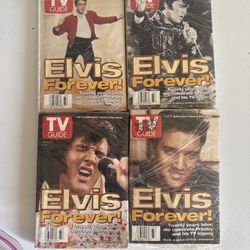 Elvis TV Guide Lot Of 4