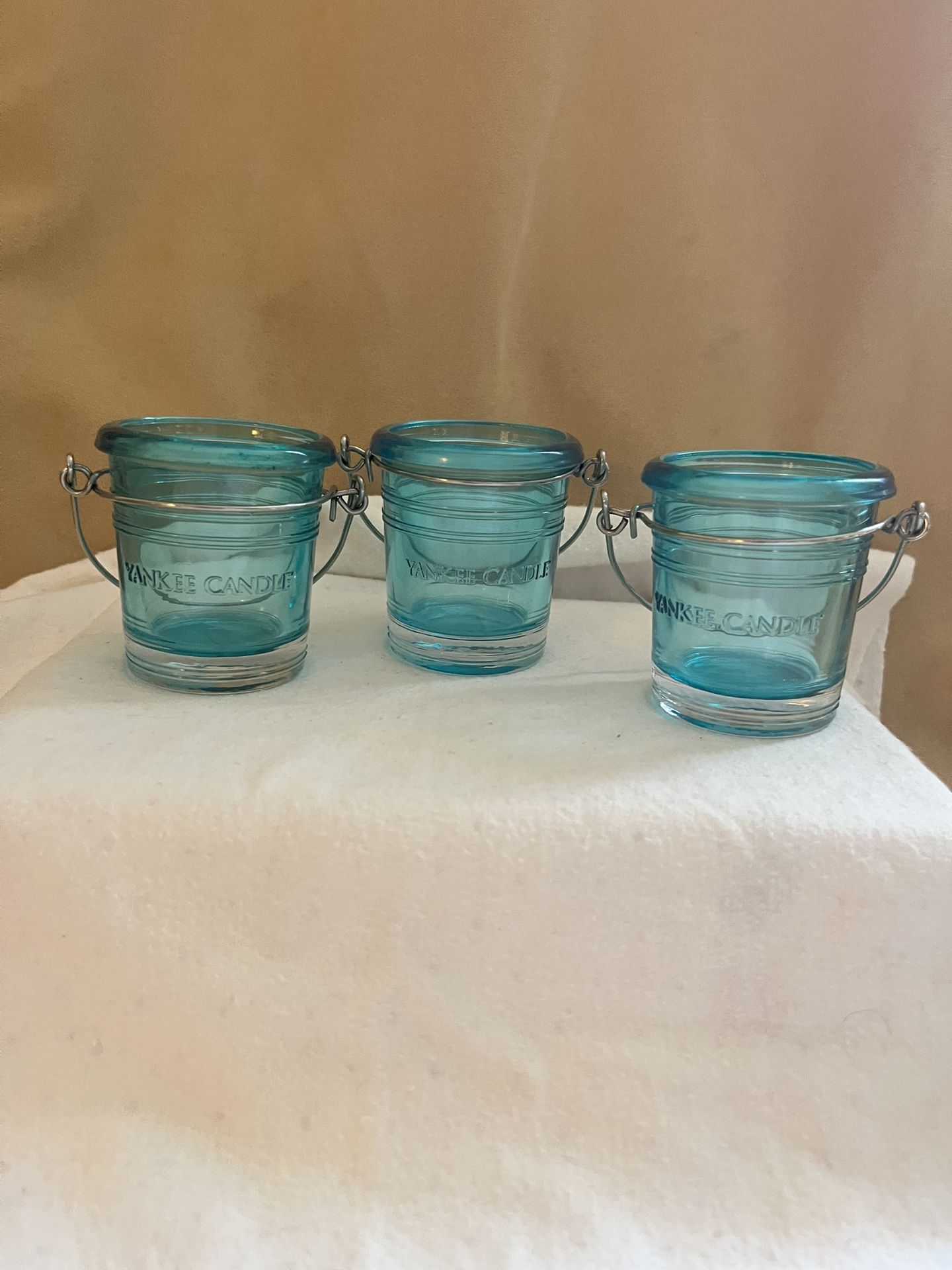 Yankee Candle Decor Teal Votive Candle Holder Set