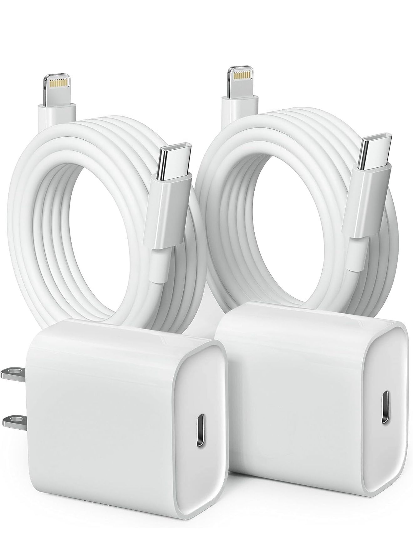 New iPhone Charger Fast Charging 2 Pack Type C Wall Charger Block with 2 Pack