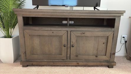 Gray Rustic TV Stand