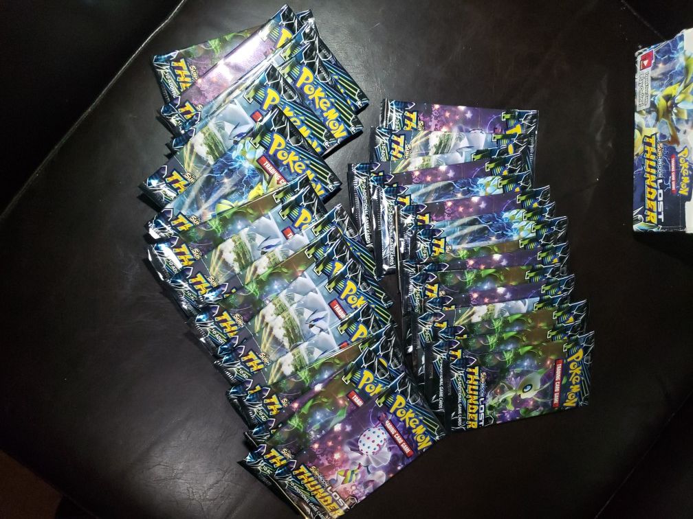 Unopened pokemon card booster packs