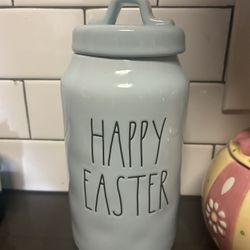 Rae Dunn Happy Easter Canister