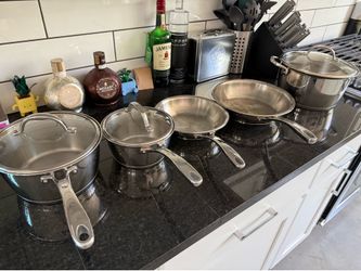 Tramontina Premium Tri-Ply Stainless Steel Cookware Set (8 Pieces Total)