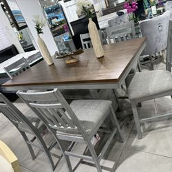 7pc Counter Height Set 🩶