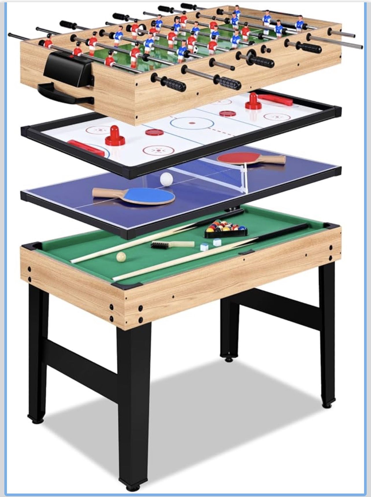 Small Pool Table + Games 