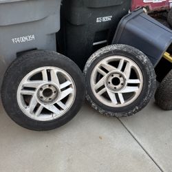 Set of 2 (two) 16x8 inch aluminum wheels