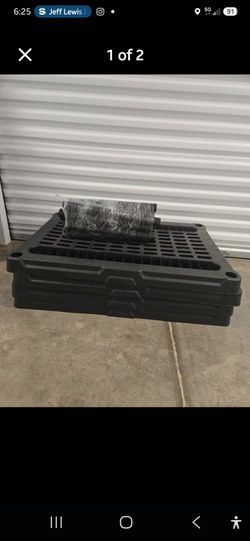 4-Tier Plastic Modular Garage Heavy Duty Storage Shelving Unit in Black