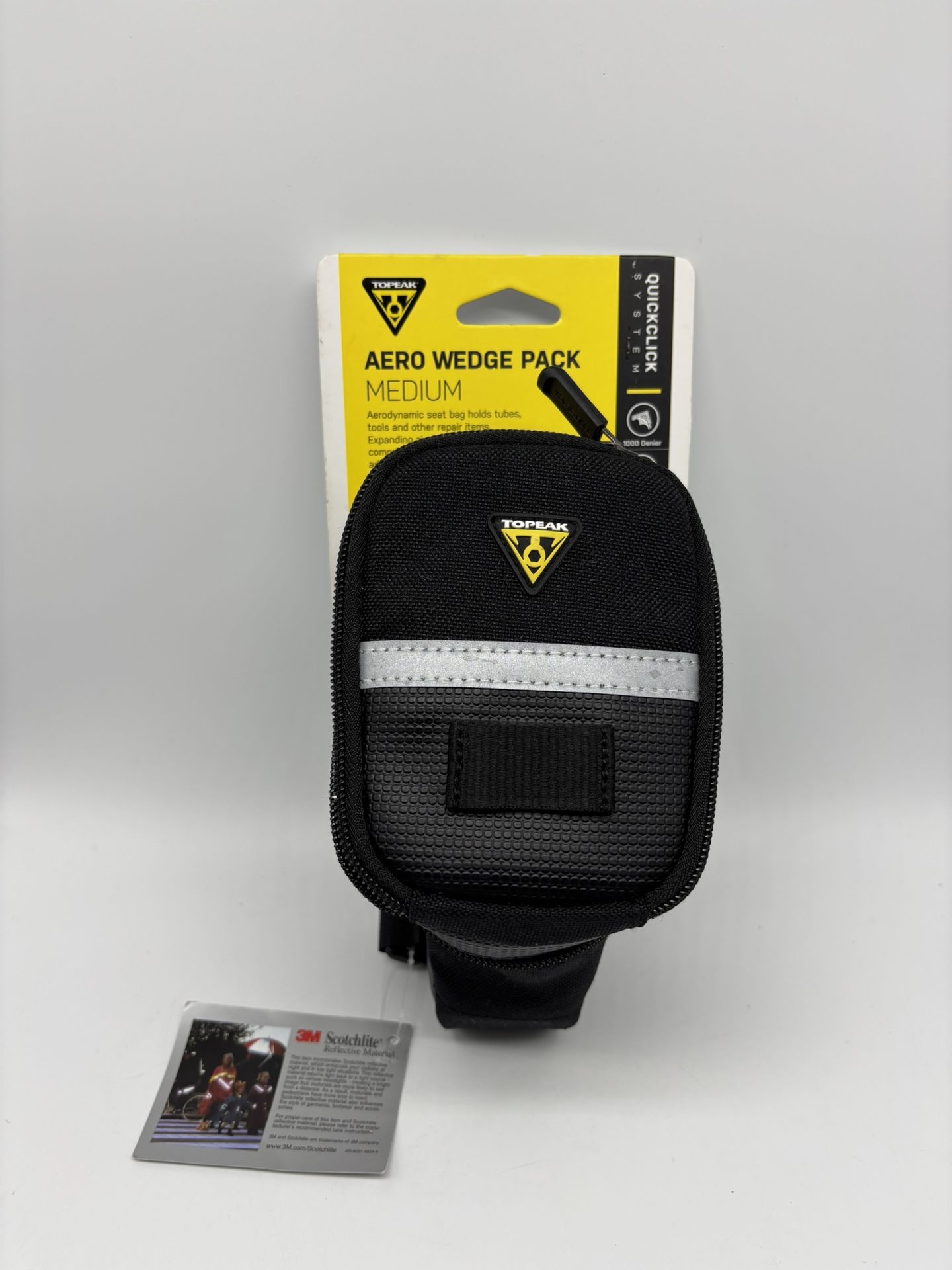 Topeak Aero Wedge Pack Seatbag, Medium, with Quickclick Release System TC2252B