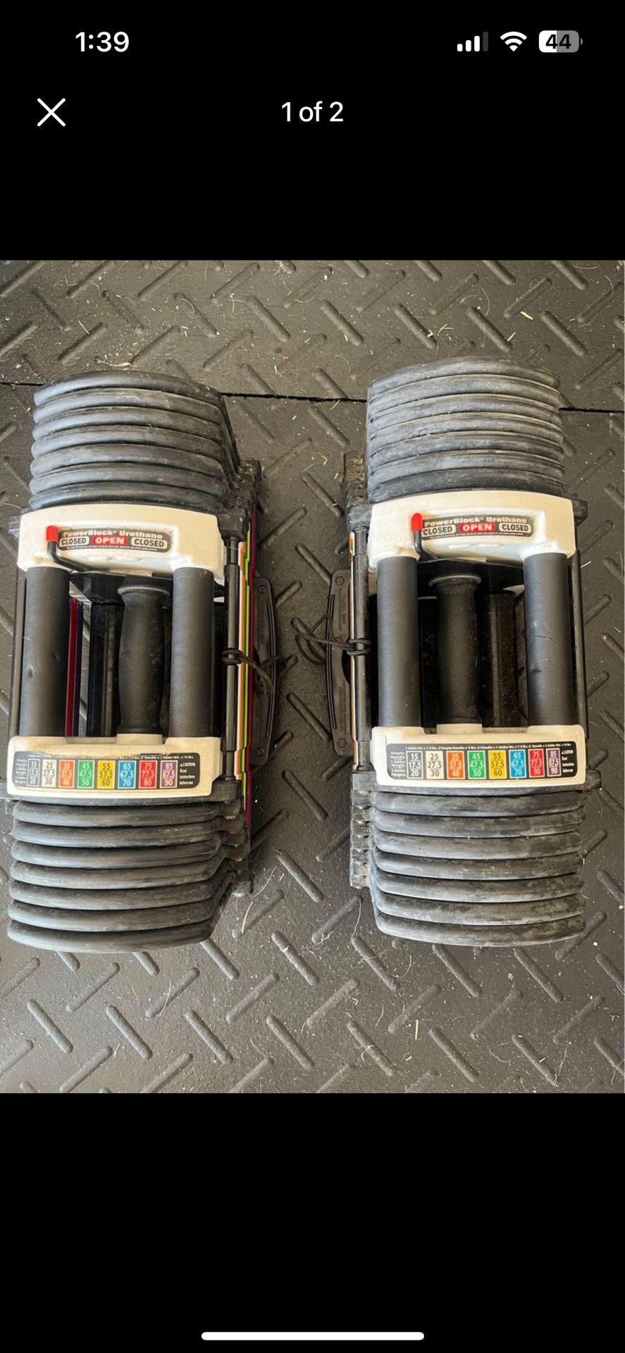 PowerBlock U90 Adjustable dumbbells