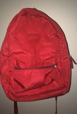 All red TOMMY HILGER backpack