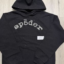 VVS BLACK SPIDER HOODIE BRAND NEW WITH TAGS AND BAG SIZE SMALL