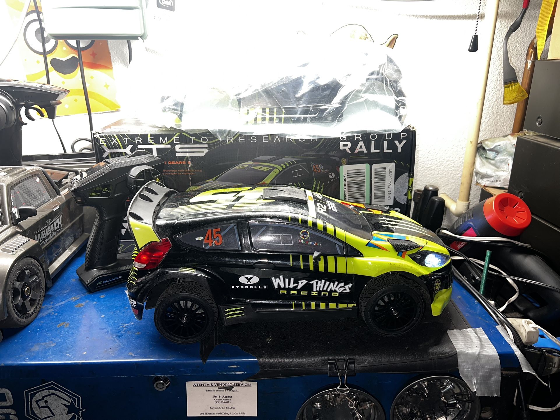 Rlaarlo 1/10 Rally Carbon Fiber Edition Brushless RC Car RTR Lipo Battery Charger